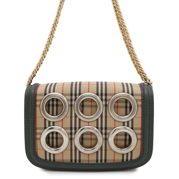 Burberry Chain Shoulder Bag Check BURBERRY - Picture 1 of 10